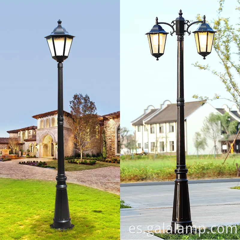 Elegantes luces de paisaje impermeables para espacios de jardín al aire libre